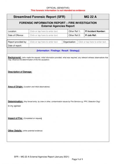 Fire Investigation SFR MG22A External Agencies Report Blank Template Jan 21.pdf