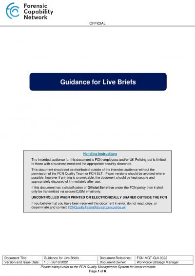 FCN-MGT-GUI-0022 Guidance for Live Briefs v1.0.pdf