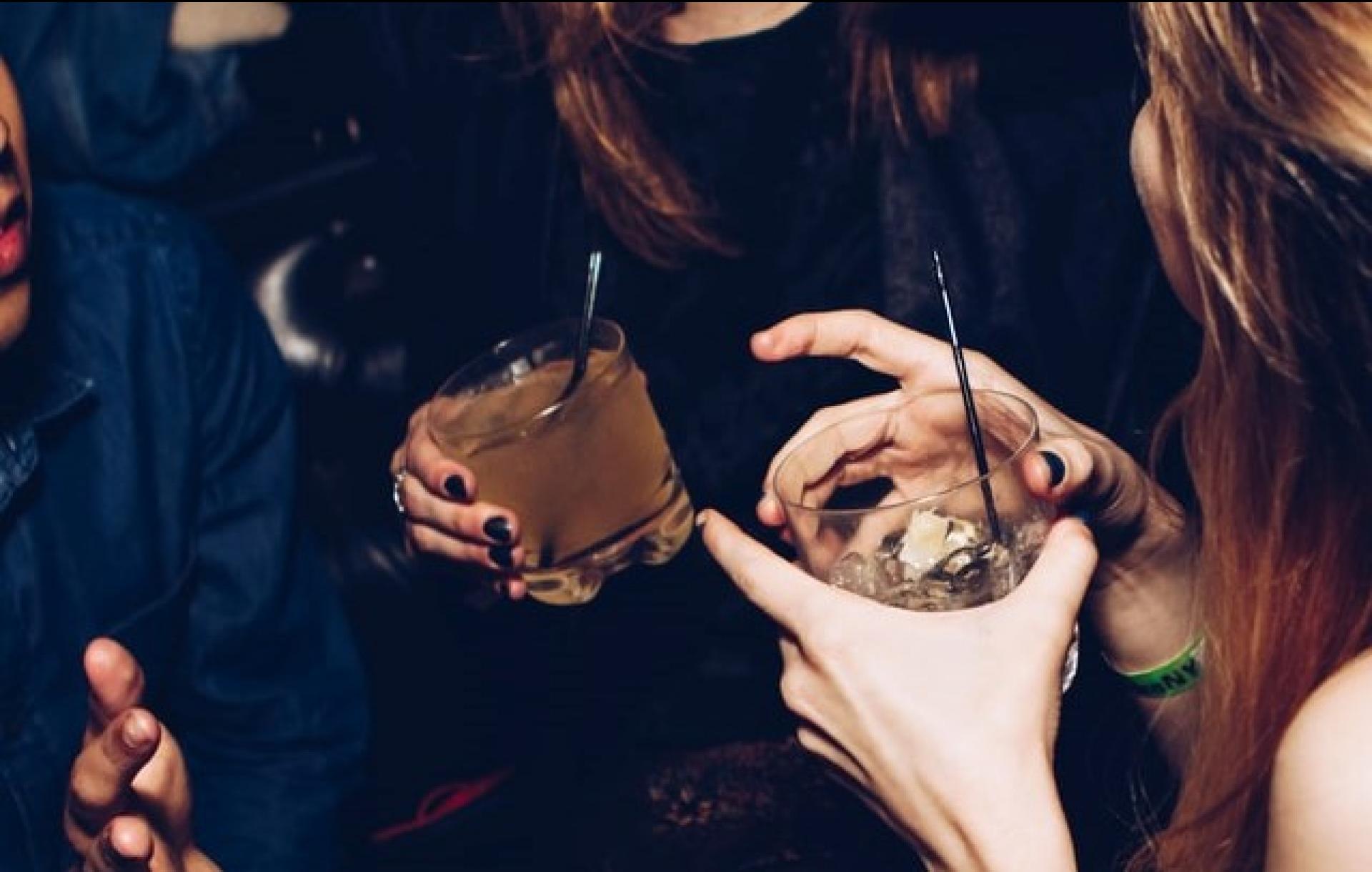 Drinks at a night club